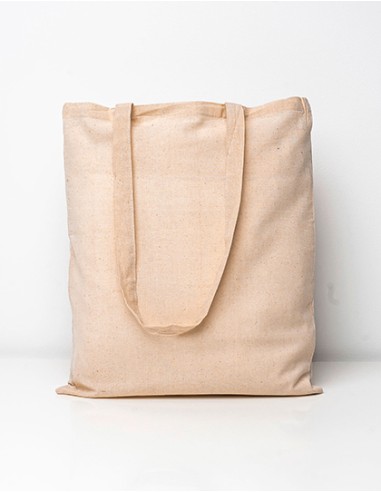 PRI-XT104N-Classic Cotton Bag Natural Long Handles